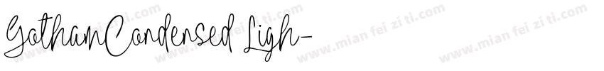 GothamCondensed Ligh字体转换